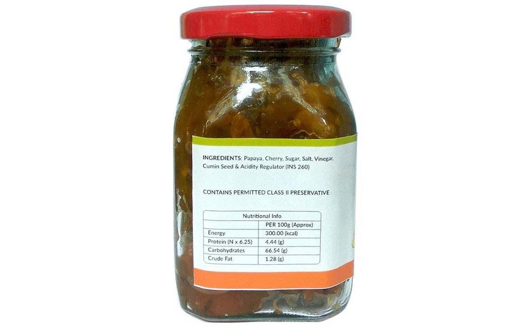 Arko's Papaya Chutney    Glass Jar  200 grams
